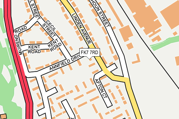 FK7 7RD map - OS OpenMap – Local (Ordnance Survey)