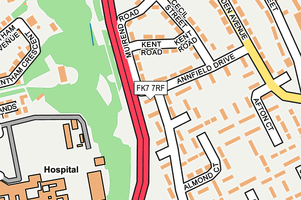 FK7 7RF map - OS OpenMap – Local (Ordnance Survey)