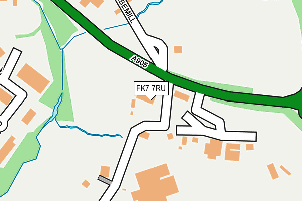 FK7 7RU map - OS OpenMap – Local (Ordnance Survey)