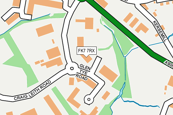FK7 7RX map - OS OpenMap – Local (Ordnance Survey)