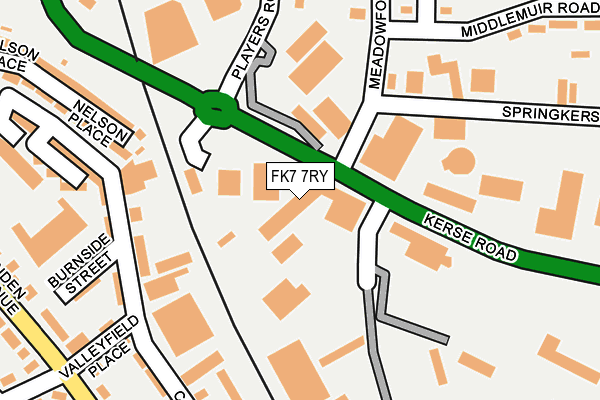 FK7 7RY map - OS OpenMap – Local (Ordnance Survey)
