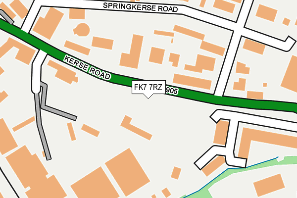FK7 7RZ map - OS OpenMap – Local (Ordnance Survey)