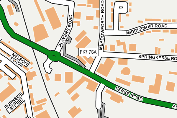 FK7 7SA map - OS OpenMap – Local (Ordnance Survey)