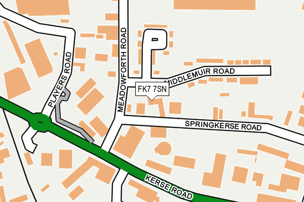 FK7 7SN map - OS OpenMap – Local (Ordnance Survey)