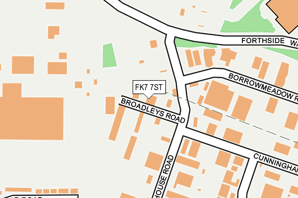 FK7 7ST map - OS OpenMap – Local (Ordnance Survey)
