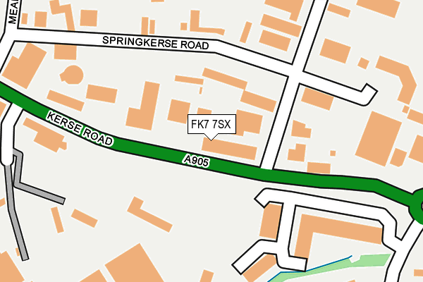 FK7 7SX map - OS OpenMap – Local (Ordnance Survey)