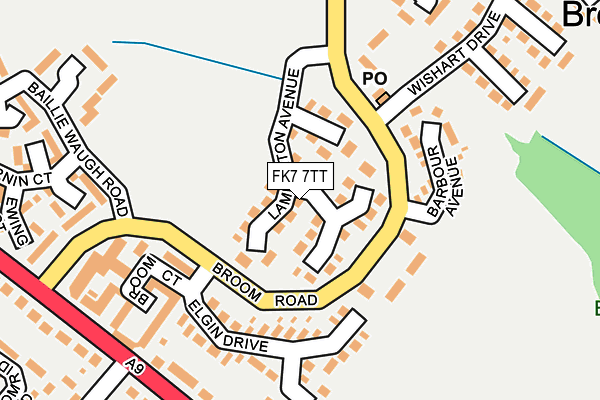 FK7 7TT map - OS OpenMap – Local (Ordnance Survey)