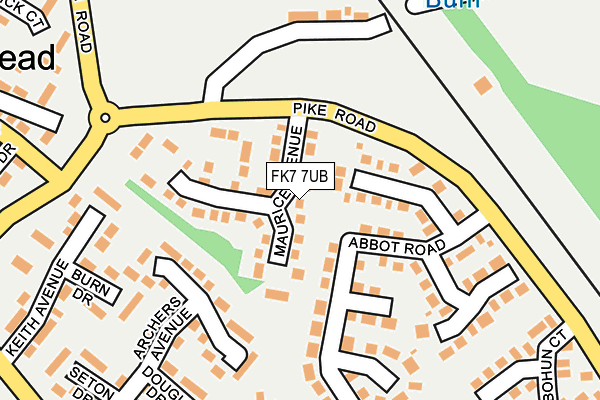 FK7 7UB map - OS OpenMap – Local (Ordnance Survey)