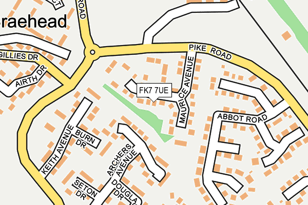 FK7 7UE map - OS OpenMap – Local (Ordnance Survey)