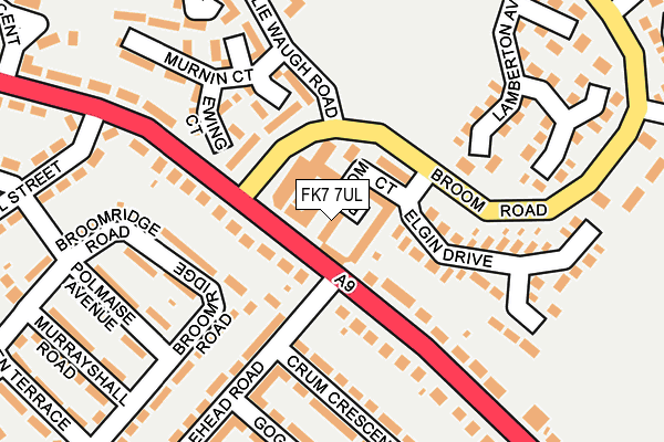 FK7 7UL map - OS OpenMap – Local (Ordnance Survey)