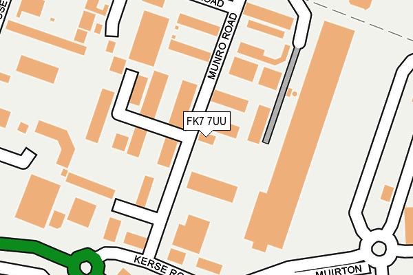 FK7 7UU map - OS OpenMap – Local (Ordnance Survey)