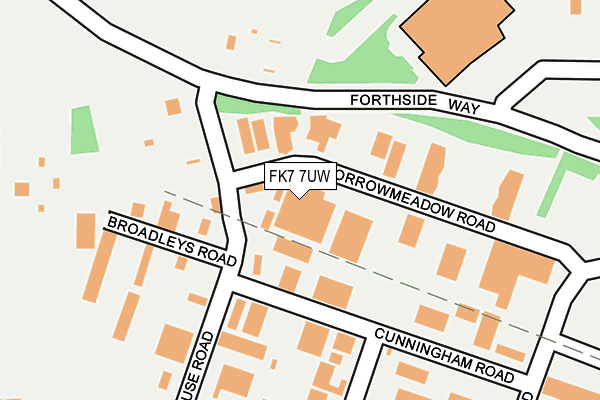 FK7 7UW map - OS OpenMap – Local (Ordnance Survey)