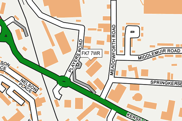 FK7 7WR map - OS OpenMap – Local (Ordnance Survey)