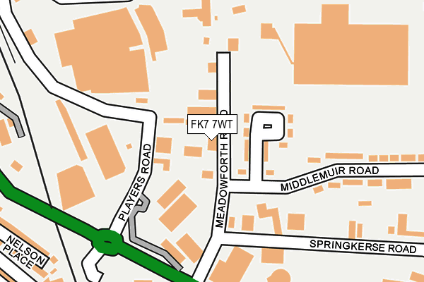 FK7 7WT map - OS OpenMap – Local (Ordnance Survey)