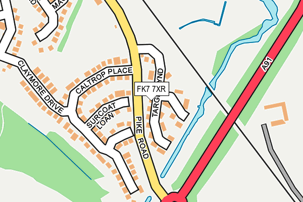 FK7 7XR map - OS OpenMap – Local (Ordnance Survey)