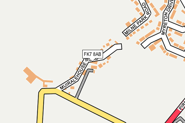 FK7 8AB map - OS OpenMap – Local (Ordnance Survey)