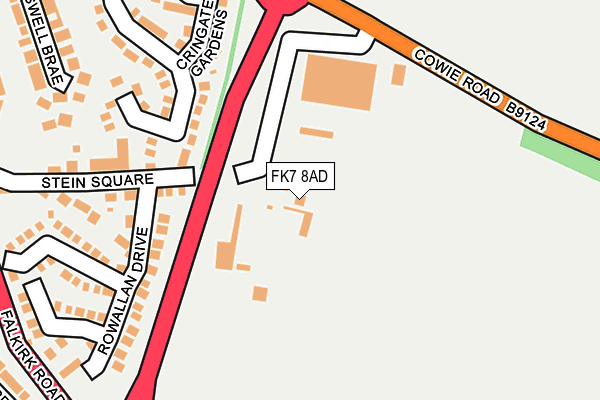 FK7 8AD map - OS OpenMap – Local (Ordnance Survey)