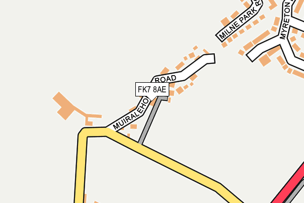 FK7 8AE map - OS OpenMap – Local (Ordnance Survey)