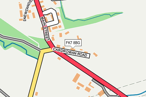 FK7 8BG map - OS OpenMap – Local (Ordnance Survey)