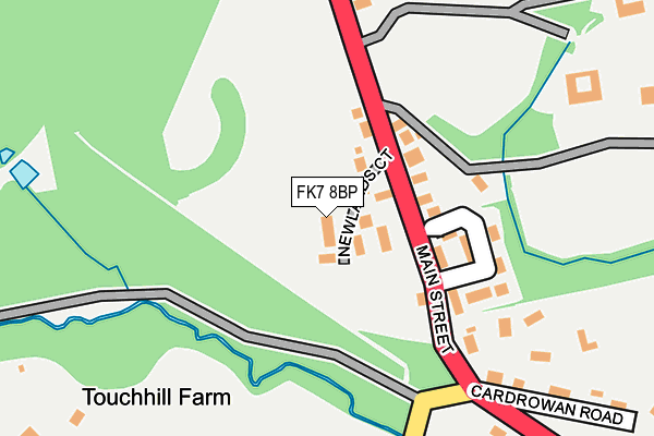 FK7 8BP map - OS OpenMap – Local (Ordnance Survey)