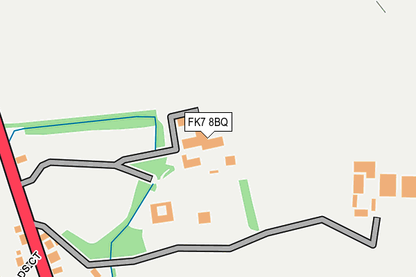 FK7 8BQ map - OS OpenMap – Local (Ordnance Survey)