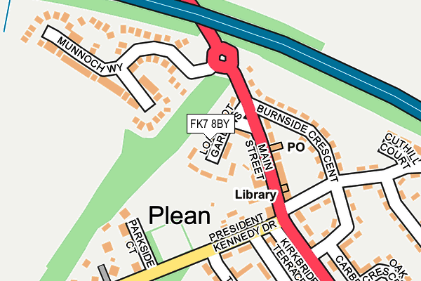 FK7 8BY map - OS OpenMap – Local (Ordnance Survey)