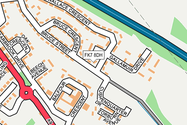 FK7 8DH map - OS OpenMap – Local (Ordnance Survey)