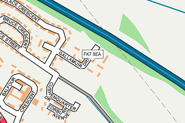 FK7 8EA map - OS OpenMap – Local (Ordnance Survey)