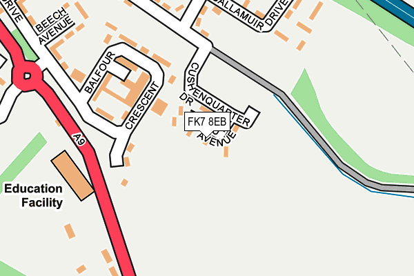 FK7 8EB map - OS OpenMap – Local (Ordnance Survey)