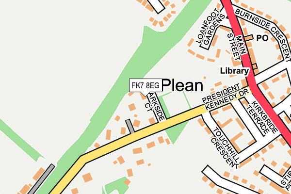 FK7 8EG map - OS OpenMap – Local (Ordnance Survey)