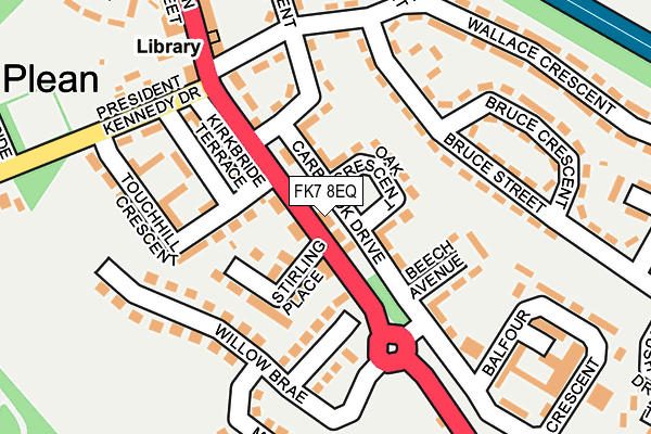 FK7 8EQ map - OS OpenMap – Local (Ordnance Survey)