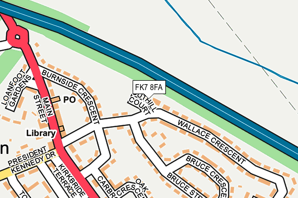 FK7 8FA map - OS OpenMap – Local (Ordnance Survey)