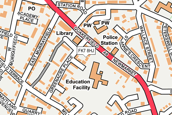 FK7 8HJ map - OS OpenMap – Local (Ordnance Survey)
