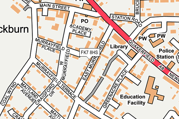 FK7 8HS map - OS OpenMap – Local (Ordnance Survey)