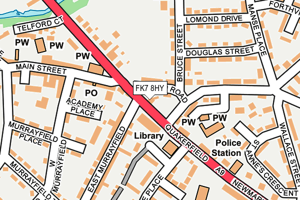 FK7 8HY map - OS OpenMap – Local (Ordnance Survey)