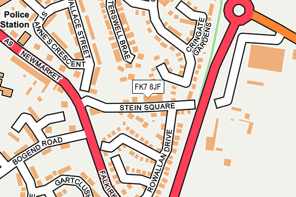 FK7 8JF map - OS OpenMap – Local (Ordnance Survey)