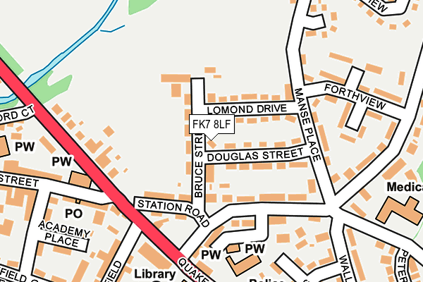FK7 8LF map - OS OpenMap – Local (Ordnance Survey)