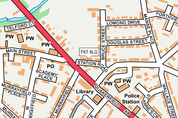 FK7 8LG map - OS OpenMap – Local (Ordnance Survey)