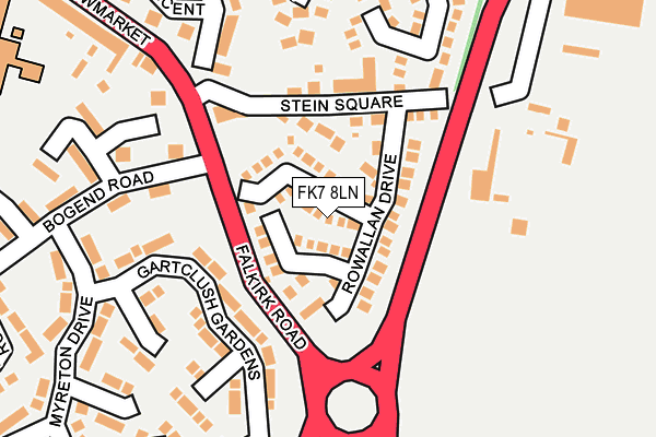 FK7 8LN map - OS OpenMap – Local (Ordnance Survey)