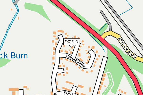 FK7 8LQ map - OS OpenMap – Local (Ordnance Survey)