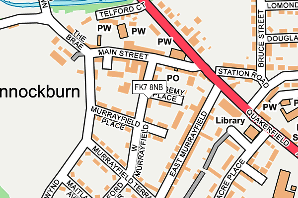 FK7 8NB map - OS OpenMap – Local (Ordnance Survey)