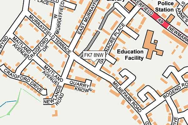 FK7 8NW map - OS OpenMap – Local (Ordnance Survey)