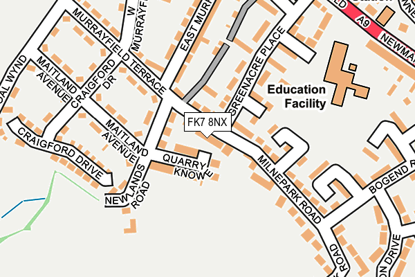 FK7 8NX map - OS OpenMap – Local (Ordnance Survey)