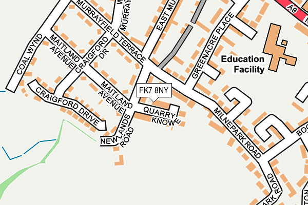 FK7 8NY map - OS OpenMap – Local (Ordnance Survey)