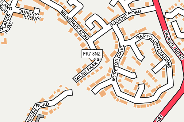 FK7 8NZ map - OS OpenMap – Local (Ordnance Survey)