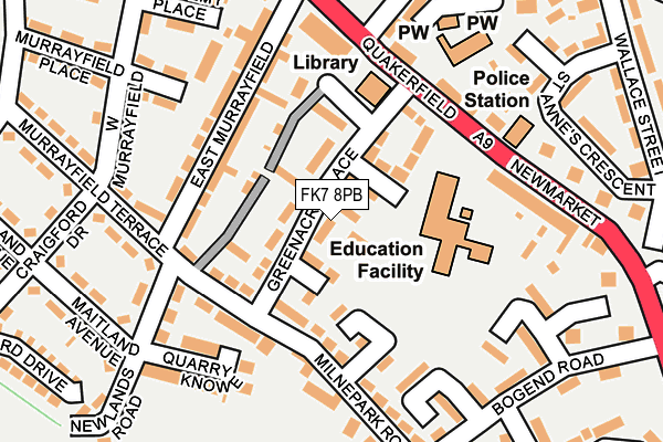 FK7 8PB map - OS OpenMap – Local (Ordnance Survey)