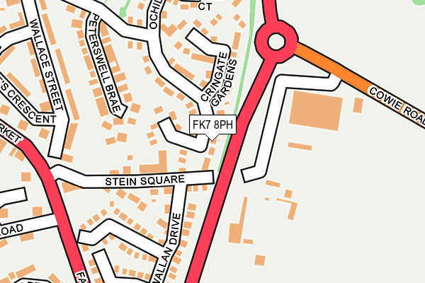 FK7 8PH map - OS OpenMap – Local (Ordnance Survey)