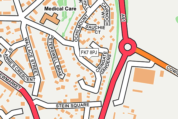 FK7 8PJ map - OS OpenMap – Local (Ordnance Survey)