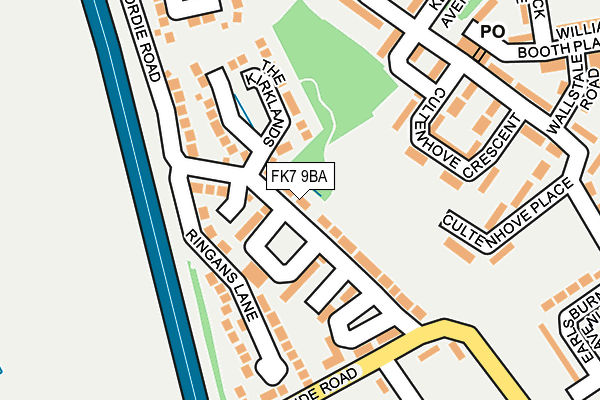 FK7 9BA map - OS OpenMap – Local (Ordnance Survey)