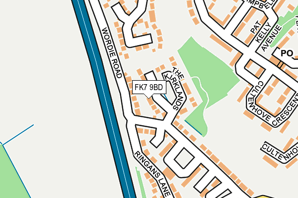 FK7 9BD map - OS OpenMap – Local (Ordnance Survey)